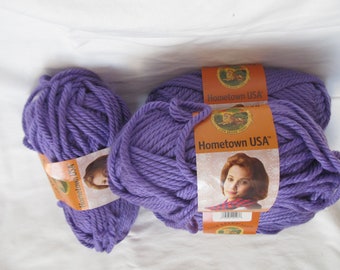 Lion Brand Hometown USA Yarn Aqua, Pinot, Sky, Aspen, Fort Worth Blue, ,  Red, Coral, Pumpkin, Mustard. 