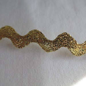 Gold Rick Rack, per yard