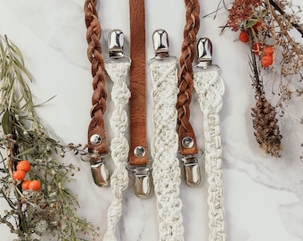 Leather Pacifier Clip