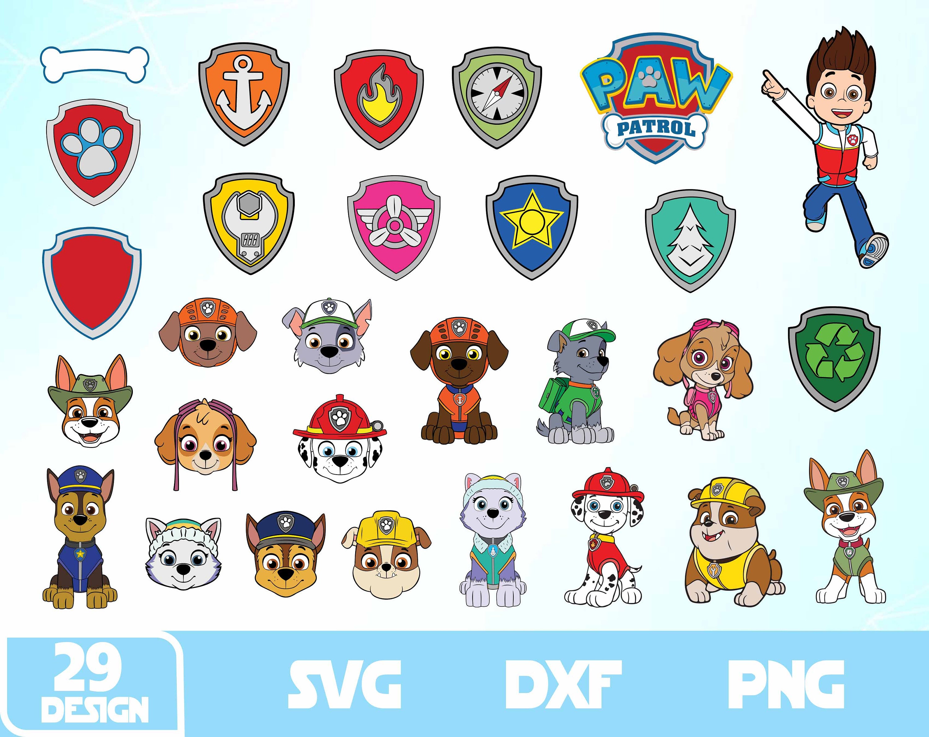 paw patrol svg file free