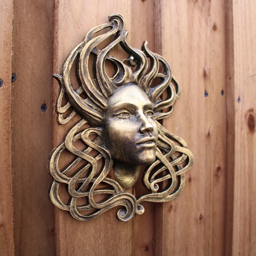 Isla, Art Nouveau and Celtic Inspired Female Wall Art With a