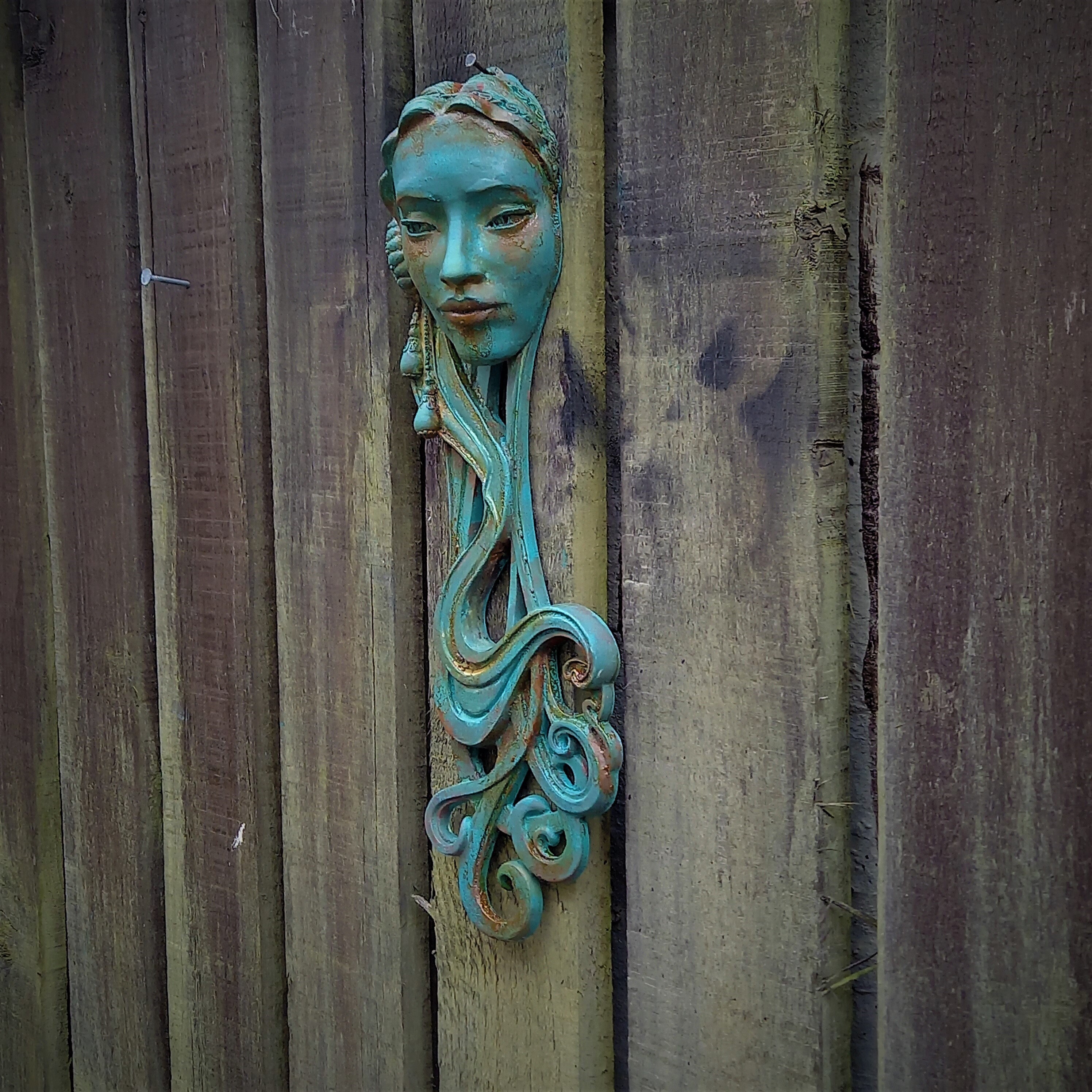 Art Nouveau Inspired Sculpture of Beautiful Left Facing Female Etsy UK