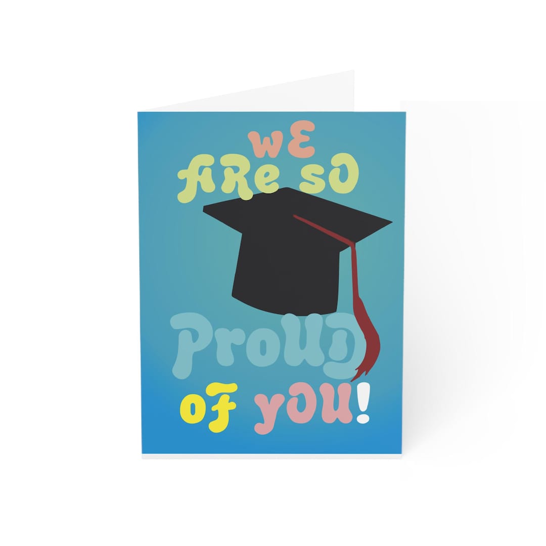 We Are so Proud of You Graduation Card | Congrats Card - Etsy