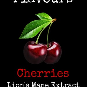 Lion&#39;s Mane Mushroom Extract Flavors Cherries