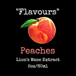 Lion's Mane Mushroom Extract Flavours Peaches