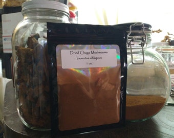 Freshly Dried Chaga Mushrooms (Inonotus obliquus) — 1oz