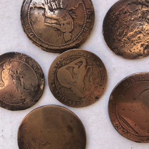 Set 20 antique coins Jewelry making. Bracelets