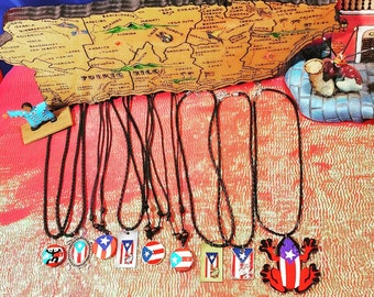 Puerto Rico Flag Necklace!