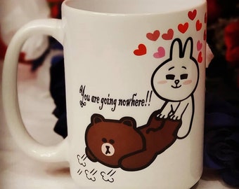Sublimation Cony Brown Coffee, Tea, Hot Chocolate, Mug 15oz