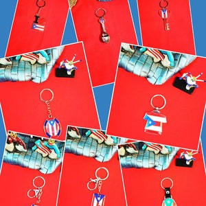 Puerto Rico Flag Keychains