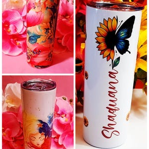 Personalize Hot Coffee, Chocolate, Tea 20 OZ Sublimation Skinny Tumbler