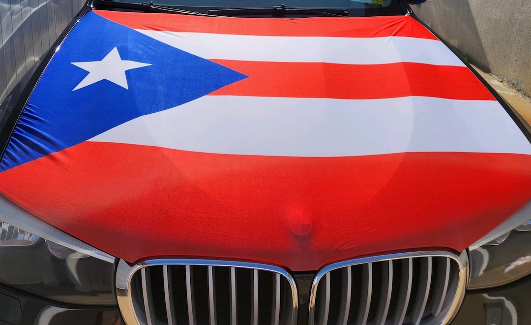 Puerto Rico Flag Car Hood Cover (3.3ft X 5ft) - Etsy