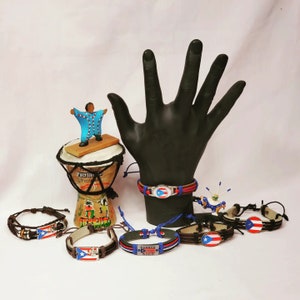 Puerto Rico Flag Adjustable Bracelets!