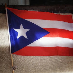 ¡Bandera de Puerto Rico de 15,5 pulgadas/12 pulgadas!
