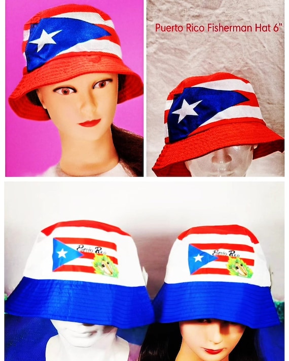 Puerto Rico Flag Bucket Fishermanhat - Etsy display picture 3