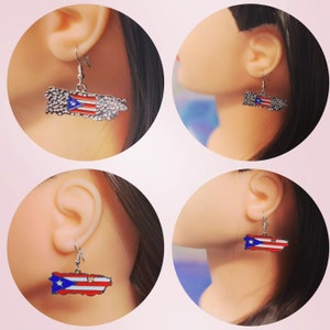 Puerto Rico Flag Beautiful Earrings