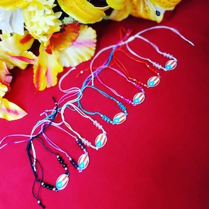 Adjustable Beaded Puerto Rico Flag Bracelets!