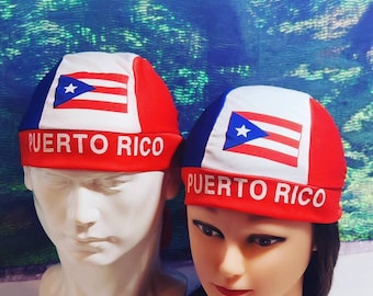 Puerto Rico Flag Durag with 7inch Flaps