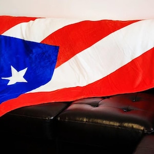Puerto Rico Flag Micro-plush Throw Blanket 100% Polyester 51&quot;x63 (130CMX160CM)