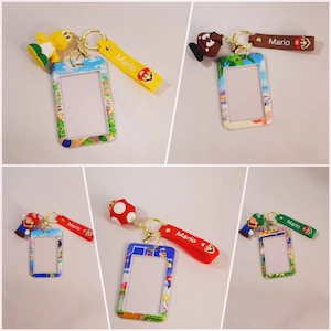 Students Kids ID Picture Holder Keychain