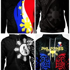 Philippines Pinoy Filipino Flag Sun Hoodie