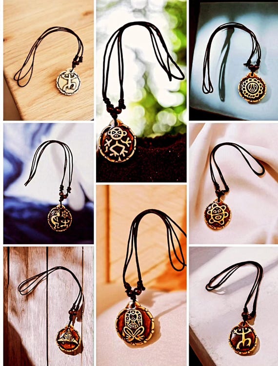 Double-sided Taino Symbols Adjustable Necklaces - Etsy