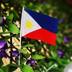 Philippine Flag 5.5 X 8.2 X 11.8 inches Hand Flag