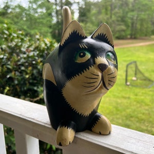 Vintage Wood Painted Cat Companion - Pier 1 - Cat Lovers