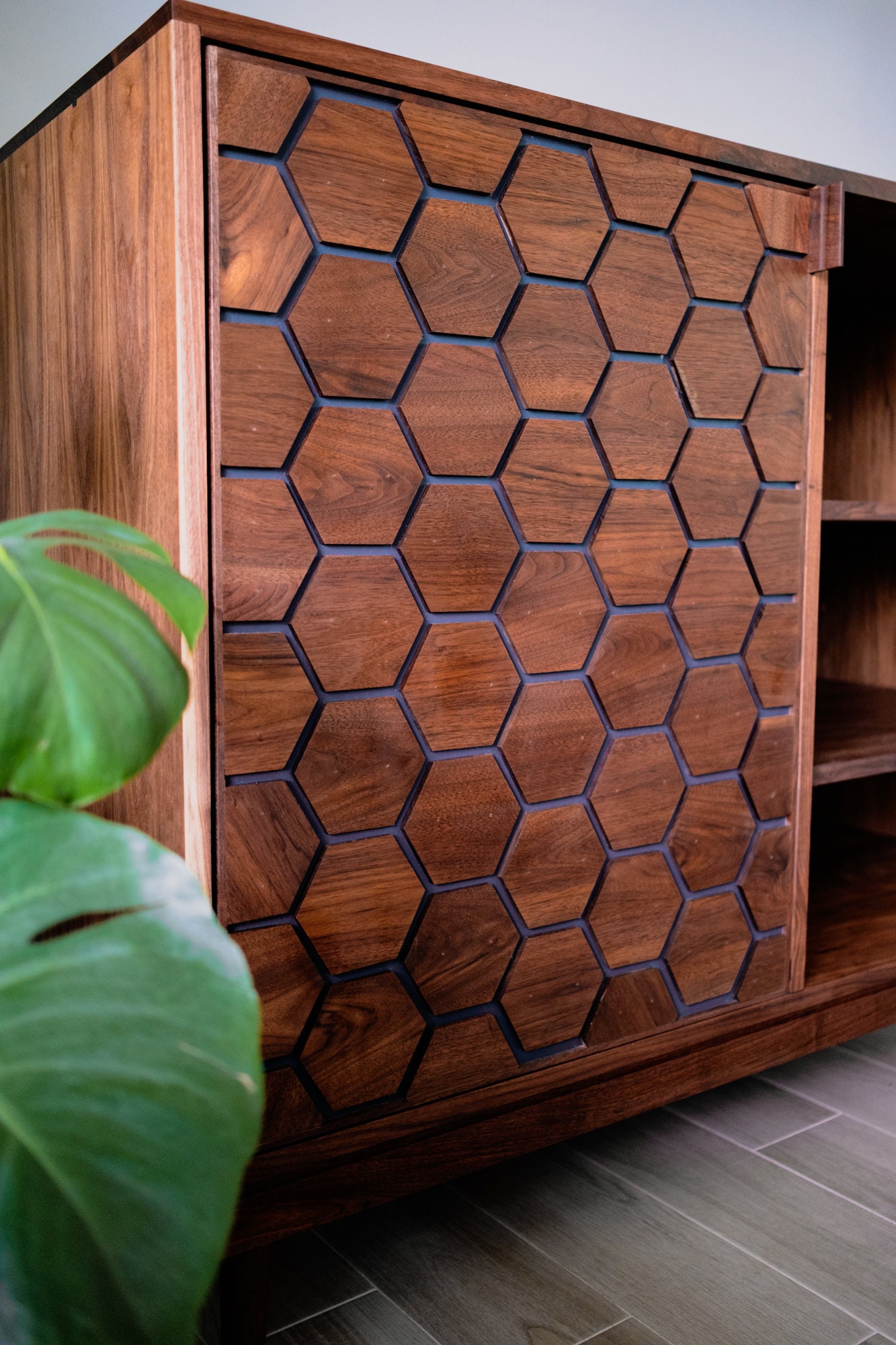 Mid Century Modern Coffee Bar / Console Table / Entry Table Etsy