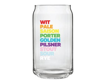 Pride in Styles Glassware - Craft Beer - Beer Glass - Proper Glassware - Pride - Beer is for Everyone