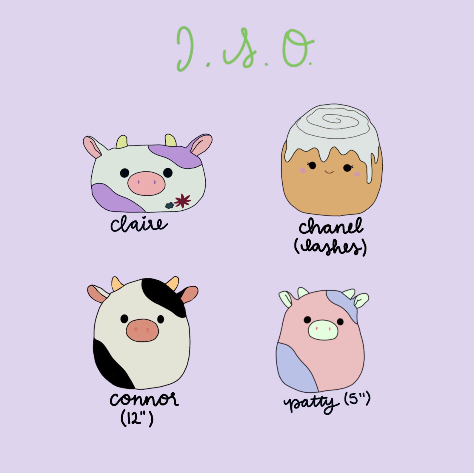 Squishmallow ISO List Custom Etsy