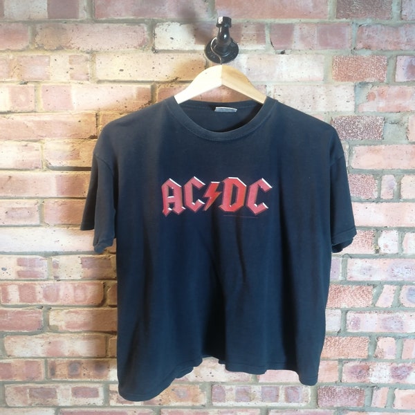 Vintage  ACDC Tshirt  Year 2003  acdc Tshirt  acdc Logo T Shirt  Black  Official acdc  Band Tee  Vintage Rock Shirt  Rock Music tee Size XL