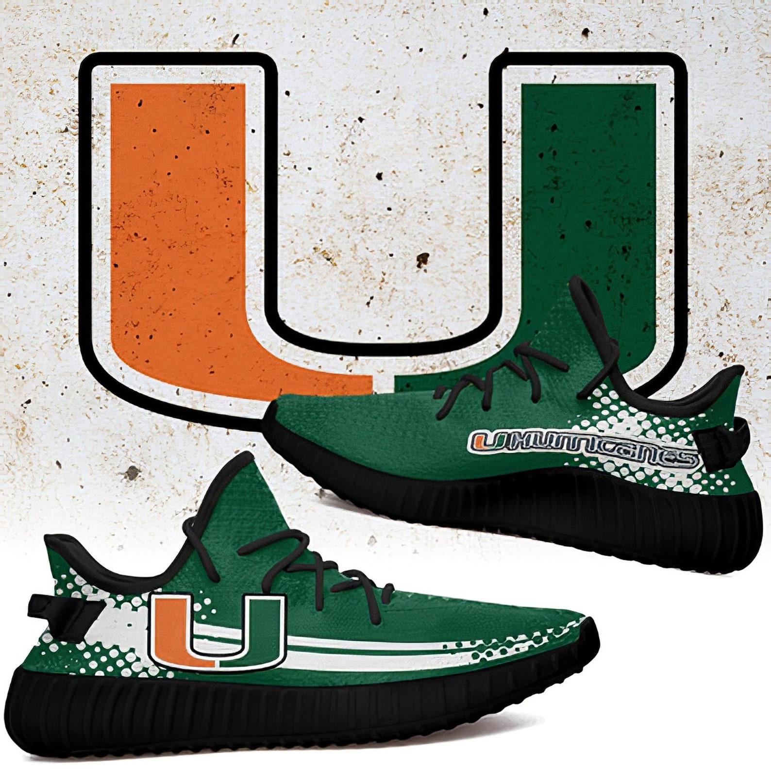 custom miami hurricanes shoes