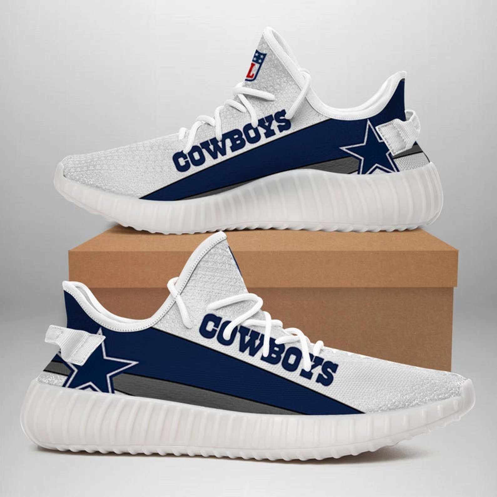 Dallas Cowboys NFL Custom Yeezy Fan Shoes Football Team | Etsy