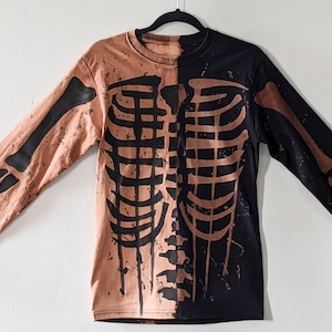 Skeleton Ying Yang Long Sleeved Shirt