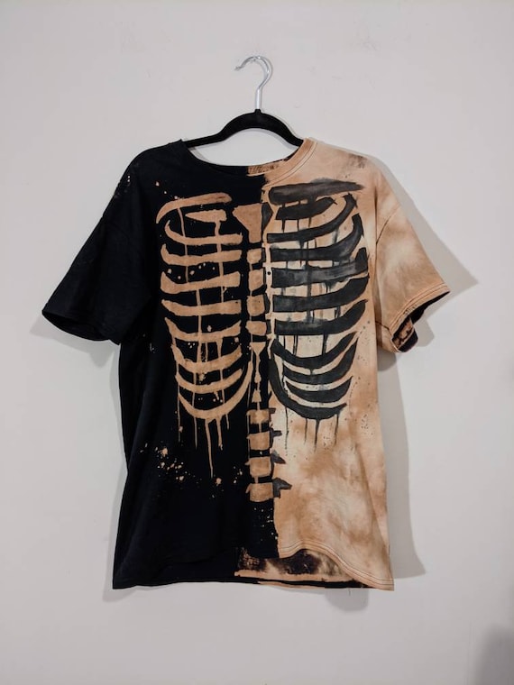 black skeleton shirt