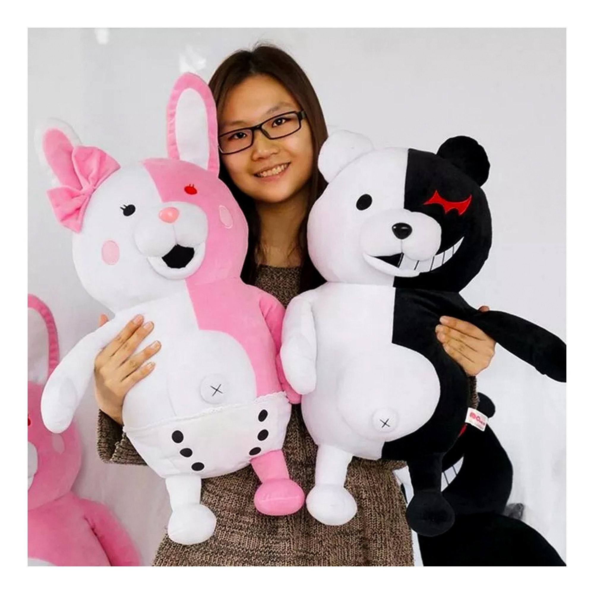 New Dangan Ronpa Super Danganronpa 2 Monokuma Black & White Bear Plush Toy Soft Stuffed Animal Dolls Christmas toy