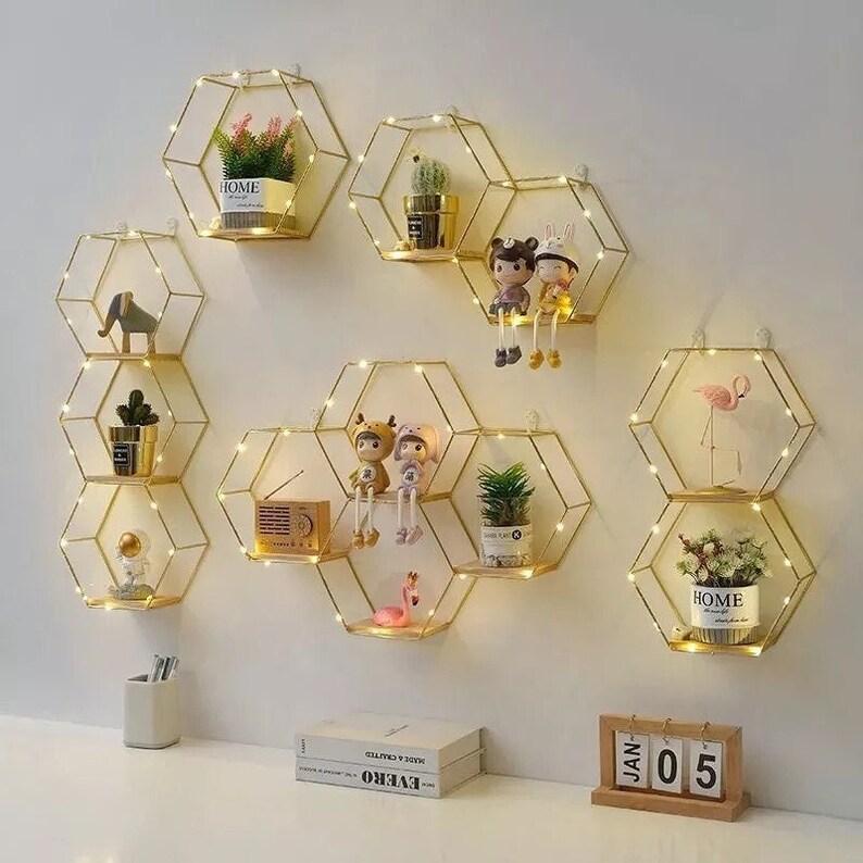 Wall Hanging Storage Room Decoration Frame Craft Nordic image 1