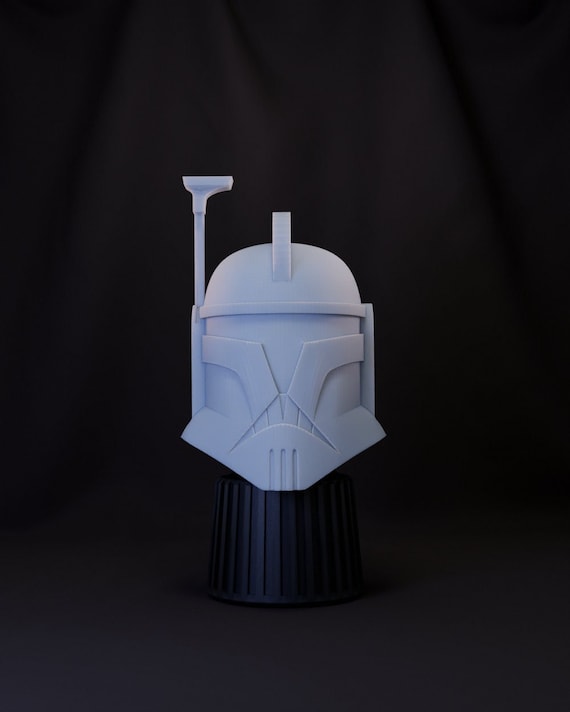 Animated Tartakovsky Phase 1 ARC Trooper Head (1:12 Scale) Black