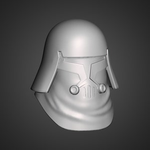 Clone Flame Trooper Realistic Head (1:12 Scale) Black Series