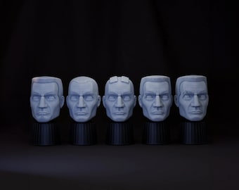 Animated Clone Trooper Head Selection (1:12 Scale) Black Series