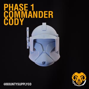 Phase 1 Commander Cody Trooper Realistic Helmet (1:12 Scale) Black Series