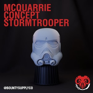 McQuarrie Concept ストームトルーパーヘルメット (1:12スケール) ブラックシリーズ