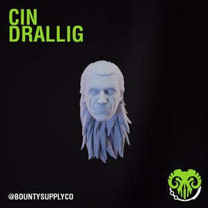 Testa di Cin Drallig (scala 1:12) Serie Nera