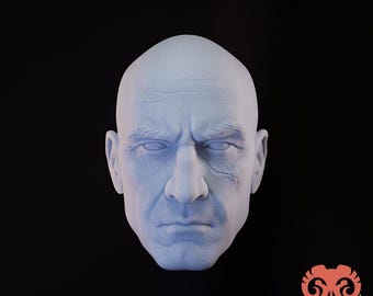 Cabeza realista de Pre Vizsla - Mandalorian (Escala 1:12) Serie Negra