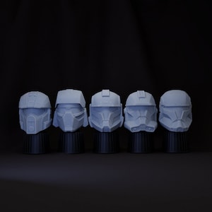 Clone Trooper Spartan Helme -- Halo / Star Wars Mashup (1:12 Scale) Black Series