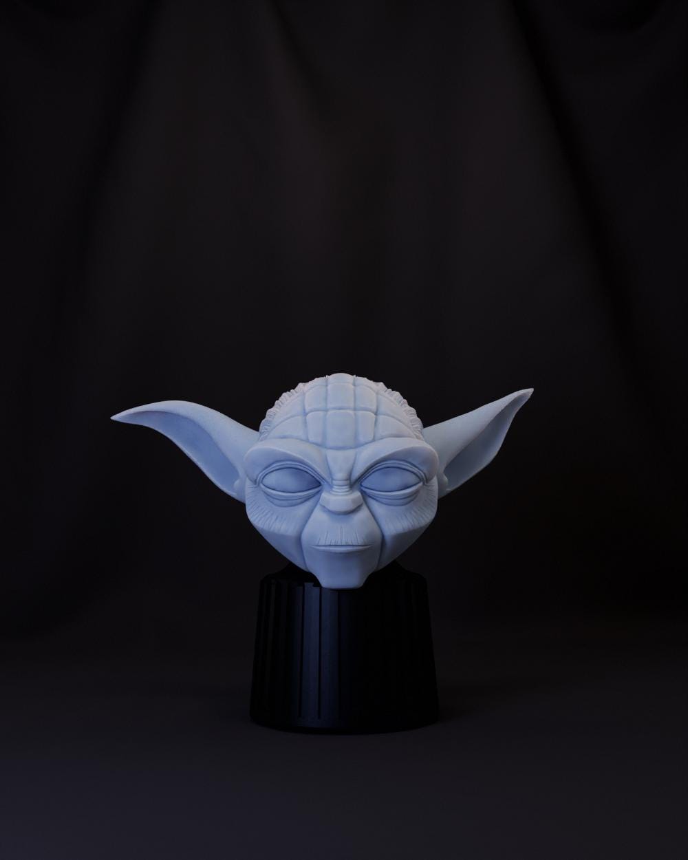 Animated Yoda Head - Clone Wars (1:12 Scale) Black Series