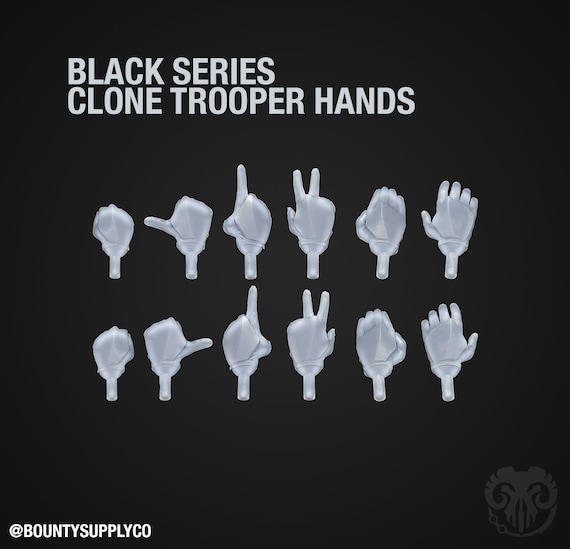 Clone Trooper Replacement Hands 1:12 Scale Black Series - Etsy