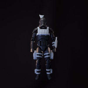 クローンアサシン　cx-2　バッドバッチシーズン3　ブラックシリーズカスタム品 1:12/18/6 Clone X Assassin the Bad Batch Nonpainted Figure