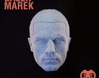 Galen Marek Starkiller Head - Sam Witwer Likeness - 1/12, 1/6, 1/18 Scale Options - Black Series / TVC Compatible - Resin Print
